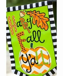 Cheap 💯 Evergreen 'Happy Fall Y'all' Outdoor Flag 🎉 -Outlet Evergreen Shop zu73641896 alt 2 tm1563544519