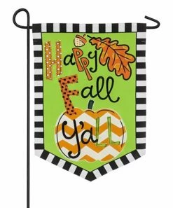 Cheap 💯 Evergreen 'Happy Fall Y'all' Outdoor Flag 🎉
