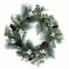 Wholesale 😍 22'' Green & White Evergreen Harvest Wreath 😉
