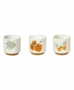 New ⭐ Evergreen Harvest Ceramic Cachepot - Set Of Three 😀 -Outlet Evergreen Shop zu73668032 alt 1 tm1658420912