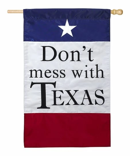 Brand new β€οΈ Evergreen Red & Blue 'Don't Mess With Texas' Garden Flag π 1 Brand new β€οΈ Evergreen Red & Blue 'Don't Mess With Texas' Garden Flag π