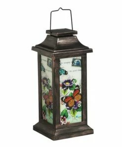 Discount ❤️ Evergreen Butterfly Fluttering Garden Friends Solar Lantern 🧨