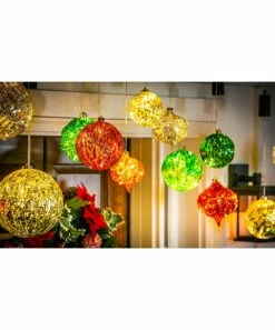 Best Pirce ❤️ Evergreen Red 5" Outdoor LED Teardrop Ornament 👍 -Outlet Evergreen Shop zu80760321 alt 2 tm1566396731