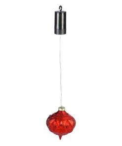 Best Pirce ❤️ Evergreen Red 5" Outdoor LED Teardrop Ornament 👍
