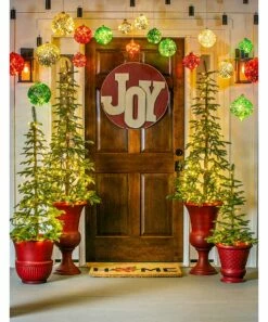 New 👍 Evergreen Silver 5" Outdoor LED Teardrop Ornament 😀 -Outlet Evergreen Shop zu80760322 alt 3 tm1566396731