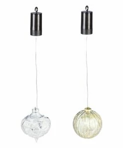 New 👍 Evergreen Silver 5" Outdoor LED Teardrop Ornament 😀 -Outlet Evergreen Shop zu80760322 alt 4 tm1566396731