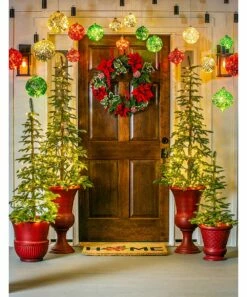 Coupon 😀 Evergreen Red 6" Outdoor LED Teardrop Ornament 🎉 -Outlet Evergreen Shop zu80763851 alt 3 tm1566396731