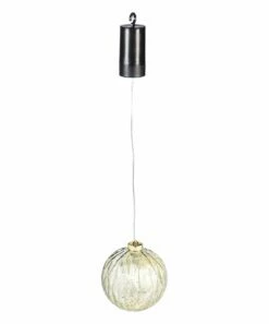 Best Pirce 😍 Evergreen Gold 5" Outdoor LED Ball Ornament 🎉