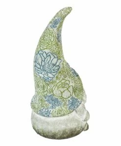 Discount ✨ Evergreen Blue & Green Succulent Gnome Statue 🧨 -Outlet Evergreen Shop zu82273647 alt 2 tm1572542379