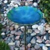 Budget ❤️ Evergreen Sea Glass Birdbath Stake ❤️