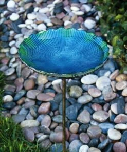 Budget ❤️ Evergreen Sea Glass Birdbath Stake ❤️