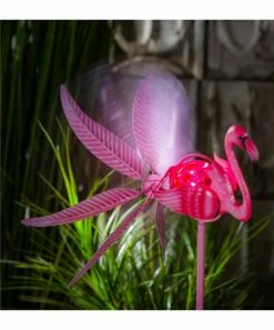 New 👏 Evergreen Pink Flamingo Solar Wind Spinner Stake ⭐ -Outlet Evergreen Shop zu82965024 alt 2 tm1576004973