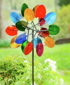 Buy 🥰 Evergreen 72"H Wind Spinner, Multicolored Shovels 🌟 -Outlet Evergreen Shop zu82974392 alt 2 tm1576593332