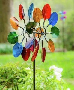 Buy 🥰 Evergreen 72"H Wind Spinner, Multicolored Shovels 🌟 -Outlet Evergreen Shop zu82974392 alt 4 tm1576593332