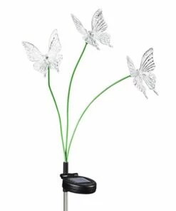 Deals 🎁 Evergreen Butterfly Solar Garden Stake 🔔