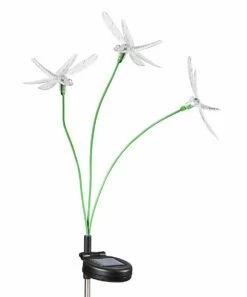 Best Pirce ✨ Evergreen Dragonfly Solar Garden Stake 👏