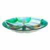 Flash Sale 💯 Evergreen 18'' Teal & White Fluttering Dragonfly Pond Bird Bath 😍