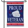 Best reviews of 😀 Evergreen Red, White & Blue 'Proud Veteran' Appliqué Outdoor Flag 😉