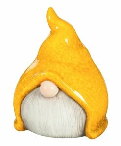 Outlet π₯ Evergreen Yellow & White Gnome Outdoor Figurine π₯