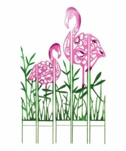 Best Pirce 👍 Evergreen Flamingo Colored Metal Panel Garden Stake Set 🎁 -Outlet Evergreen Shop zu86557631 main tm1604347007
