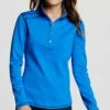 Promo ❤️ Cutter & Buck Blue Evergreen Reversible Overknit Pullover - 👩 Women & Plus ⌛