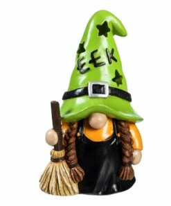 Promo 😍 Evergreen Orange & Black Jack-O-Latern Gnome Door Décor 🤩