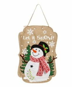Top 10 ⭐ Evergreen Snowman 'Let It Snow' Sparkle Light-Up Door Décor 😍