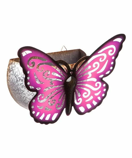 Discount π Evergreen Purple Butterfly Metal Wall Planter π 1 Discount π Evergreen Purple Butterfly Metal Wall Planter π