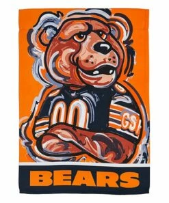 Deals 🧨 Evergreen Chicago Bears Orange Justin Patten Outdoor Flag ⌛