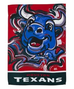 Brand new 😀 Evergreen Houston Texans Blue Justin Patten Outdoor Flag 🤩