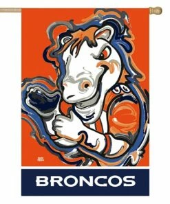 Flash Sale ⌛ Evergreen Denver Broncos Orange Justin Patten Outdoor Flag 🛒