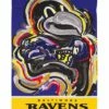 Deals 👏 Evergreen Baltimore Ravens Purple Justin Patten Outdoor Flag 😉