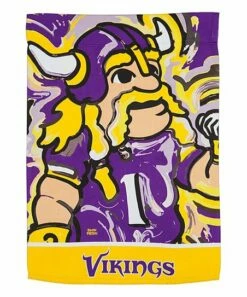Best deal ✔️ Evergreen Minnesota Vikings Purple Justin Patten Outdoor Flag 🔔
