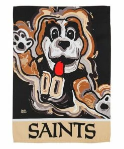 Cheap 👍 Evergreen New Orleans Saints Black Justin Patten Outdoor Flag ✨