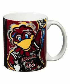Cheapest ⭐ Evergreen South Carolina Gamecocks Red Mascot Ceramic Mug 💯