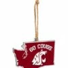 Hot Sale 🔥 Evergreen Washington State Cougars State Ornament 👏