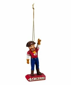 Brand new 🥰 Evergreen San Francisco 49ers Mascot Statue Ornament 🧨