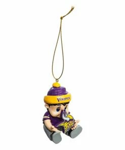 Budget 🔔 Evergreen Minnesota Vikings New Lil Fan Ornament 💯