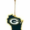 Outlet 💯 Evergreen Green Bay Packers State Ornament 😀