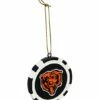Promo ❤️ Evergreen Chicago Bears Game Chip Ornament ✔️