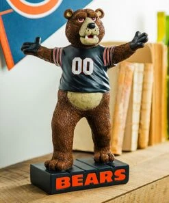 Flash Sale ⭐ Evergreen Chicago Bears Brown & Black Mascot Statue 🤩 -Outlet Evergreen Shop zu89832201 alt 2 tm1602874929