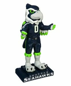 Outlet 🔔 Evergreen Seattle Seahawks Navy & Green Mascot Statue ✔️