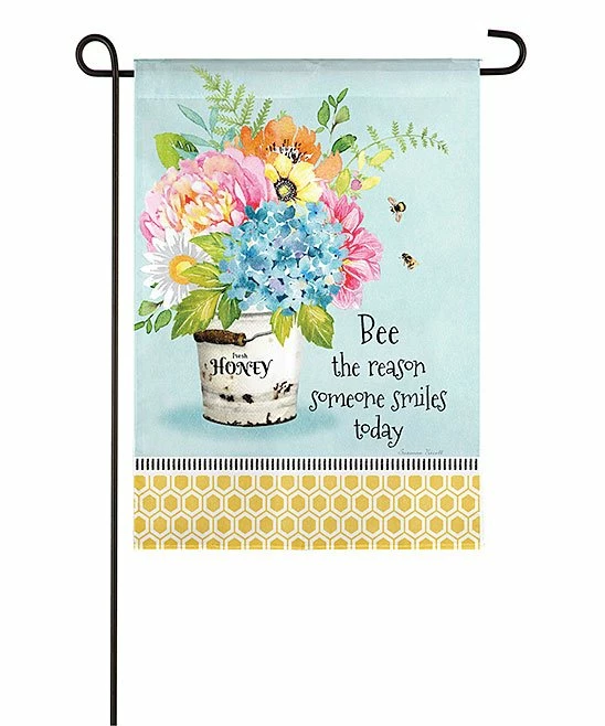 Best Pirce π Evergreen Blue & Tan 'Bee The Reason' Flower Bucket Outdoor Flag π€© 2 Best Pirce π Evergreen Blue & Tan 'Bee The Reason' Flower Bucket Outdoor Flag π€© - Image 2