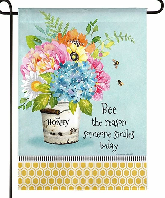 Best Pirce π Evergreen Blue & Tan 'Bee The Reason' Flower Bucket Outdoor Flag π€© 1 Best Pirce π Evergreen Blue & Tan 'Bee The Reason' Flower Bucket Outdoor Flag π€©