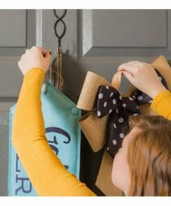 Budget 😀 Evergreen Brown & Black Polka Dot Layered Door Tag Bow 🔥 -Outlet Evergreen Shop zu91251716 alt 3 tm1606919992