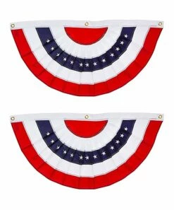 Top 10 ✔️ Evergreen Red & Blue Stripe Bunting - Set Of Two ⭐ -Outlet Evergreen Shop zu91251736 alt 2 tm1644001128