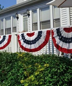 Top 10 ✔️ Evergreen Red & Blue Stripe Bunting - Set Of Two ⭐
