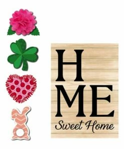 Budget 🎁 Evergreen Tan 'Home Sweet Home' Interchangeable-Icon Outdoor Flag 👍