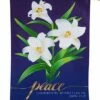 Flash Sale 🛒 Evergreen Blue & White 'Peace' Lilies 44'' Outdoor Flag 🧨