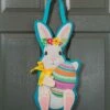 Hot Sale 🛒 Evergreen Blue & Pink Egg Bunny Door Décor 🧨